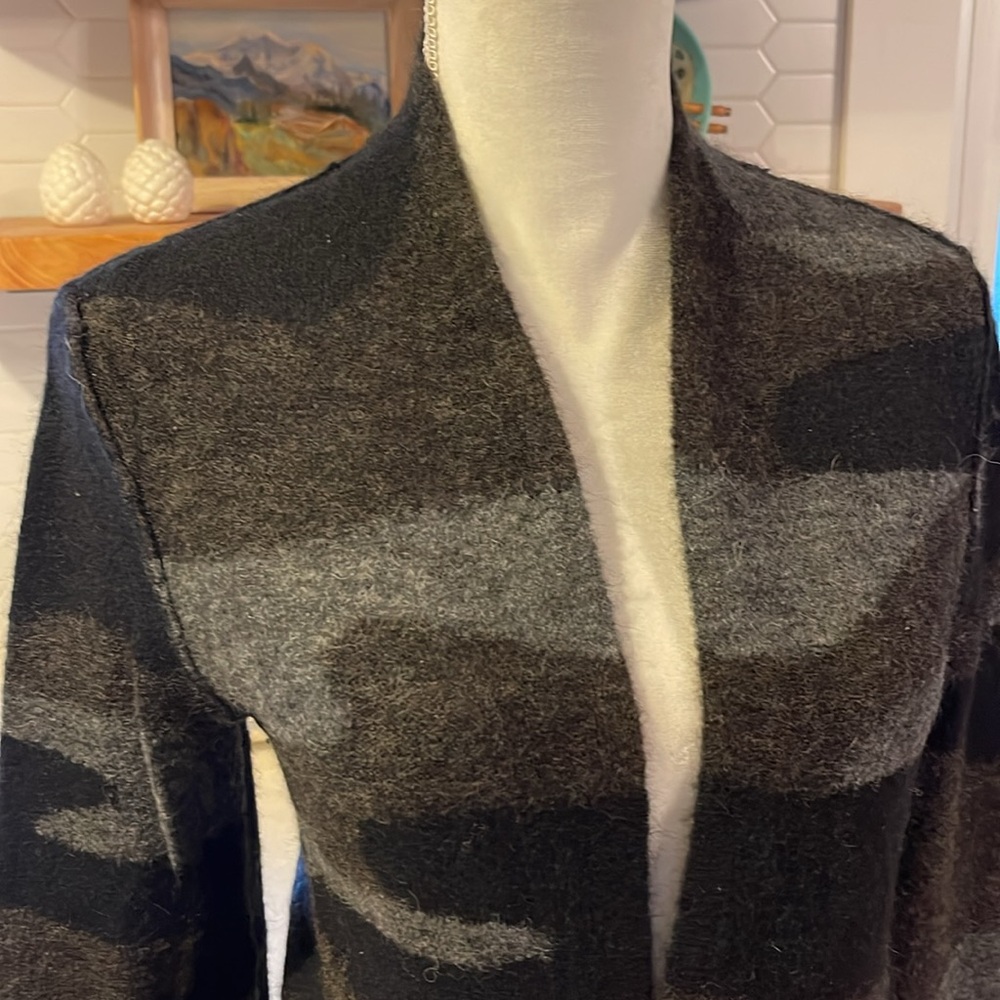 Isabel Marant Camouflage Pattern Wool Cardigan - image 2